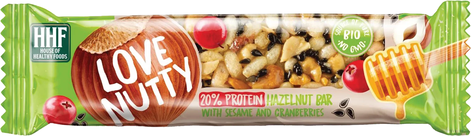 Love Nutty Protein Hazelnut Bar packaging