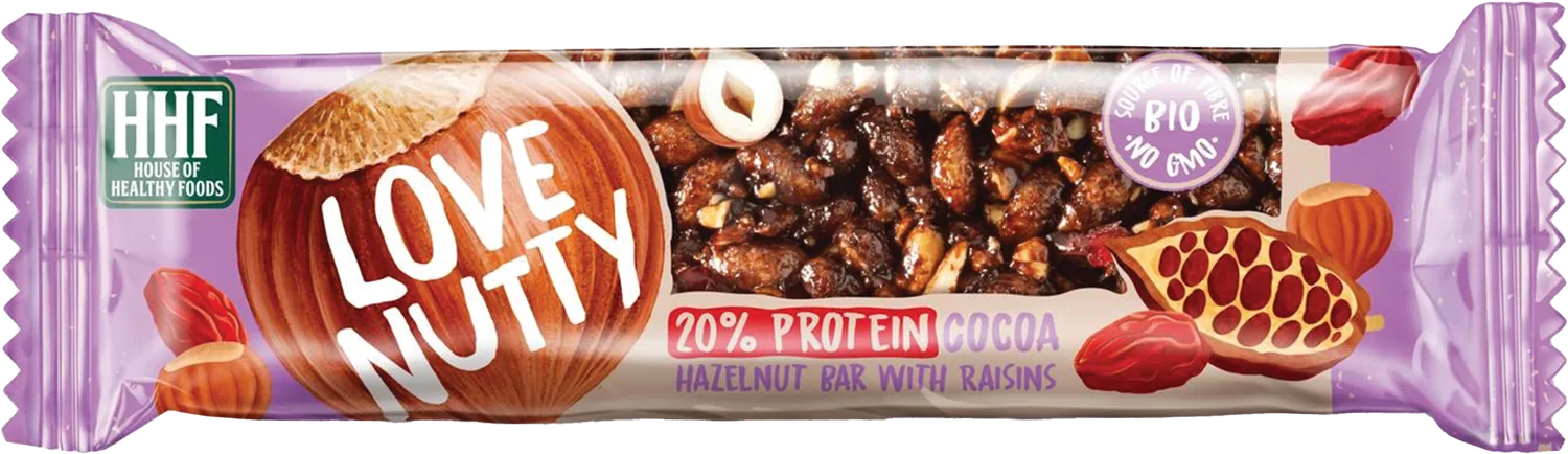 Love Nutty Protein Cocoa Bar packaging