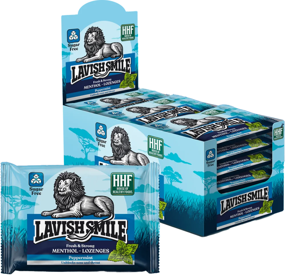 Lavish Smile peppermint lozenges packaging