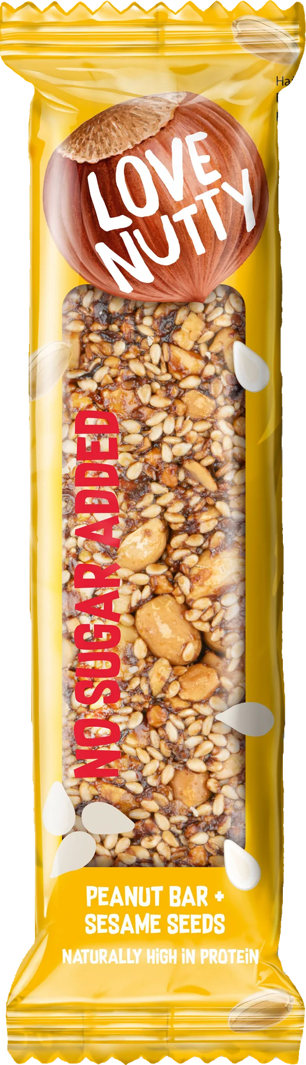 Peanut bar with sesame seeds packaging