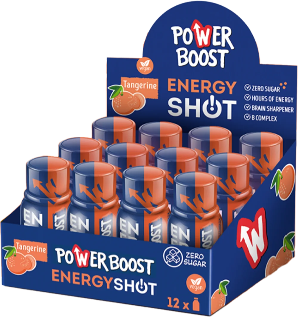 Powerboost tangerine display case